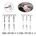 thumbnail image 3 of 3pcs Pike Perch Bass Predator Lure Fishing Stingers Treble Hooks Stainless Steel, 3 of 4