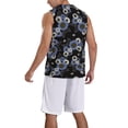 thumbnail image 2 of Naloa Sunflowers Basketball Jersey Reversible Men's Mesh Athletic Sports Shirts Training Practice S-4XLX-Large, 2 of 6