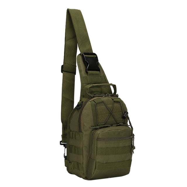 Bolsos de hombro, bolso bolsa del cuello, bolso de bolso de los deportes del bolso de de vintage - Verde solido Sunnimix bolsas tácticas para hombres