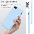 thumbnail image 3 of Funda de silicona EUMADOVE para iPhone SE/8/7, resistente a golpes, azul, 3 of 7