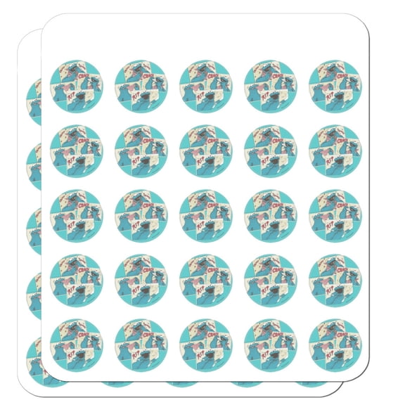 Sesame Street Cookie Monster Comic Planner Calendar Scrapbooking Crafting Stickers