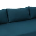 thumbnail image 5 of Lainey Acacia Wood Outdoor 3 Seater Daybed with Cushions, Teak and Dark Teal, 5 of 8