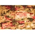 thumbnail image 1 of Ahgly Company Indoor Rectangle Abstract Orange Contemporary Area Rugs, 5' x 7', 1 of 1