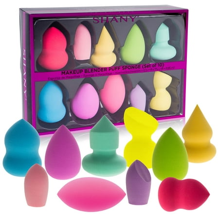 SHANY Makeup Premium Beauty Sponge Blender Puff Set - Latex-free & Vegan , Multipurpose Shapes & Colors - Set of