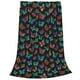thumbnail image 2 of Balery Multicolored Butterflies Manta de Felpa Suave y Acogedora – Cobija de Franela Aterciopelada para Cama, Lavable y Cálida para Sofá, Mascotas, Transpirable-60"x50", 2 of 7
