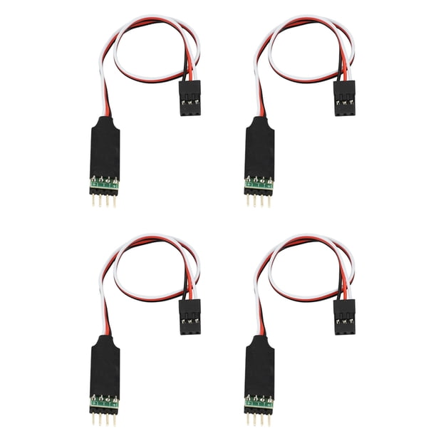 Panel de Interruptor de Control de Luz de Lámpara LED de 3 Canales 4 Piezas 3CH para 1/10 1/8 Axial SCX10