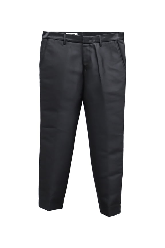 Pre-Owned Jil Sander Straight Pants in Black Cotton