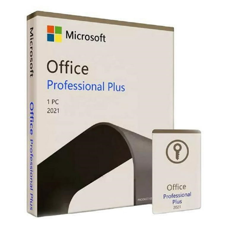 Microsoft Office 2021 pro plus(key card) package for Windows 10/11
