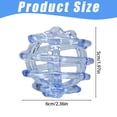 thumbnail image 3 of Apeya Spiral Wrap Blue Flower Frog, 2.36x2 Inch Clear Glass Grid Arrangement Holder, Prevents Tangling and Tipping over for Upright Long-Lasting Floral Displays, 3 of 9