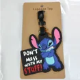 thumbnail image 2 of Accesorios de viaje divertidos de Anime Disney, etiqueta de equipaje Lilo & Stitch, maleta, estilo de dibujos animados, Gel de sílice, etiqueta de viaje portátil, 2 of 3