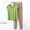 Khaki, variant on OGLCCG Soft Pajamas Sets for Women Modal Comfy Pjs Lounge Sets 2 Piece V Neck Short Sleeve Pajama Tops and Jogger Pants with Pockets