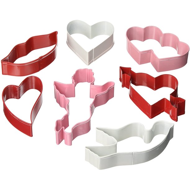 R&M International 1839 Valentine Cookie Cutters, Assorted Designs, 7