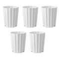 thumbnail image 5 of Zxpjkyu 5 Pieces Plant Pots Indoor Plants Flower Pots Portable Barrel Planters for Roses White, 5 of 9