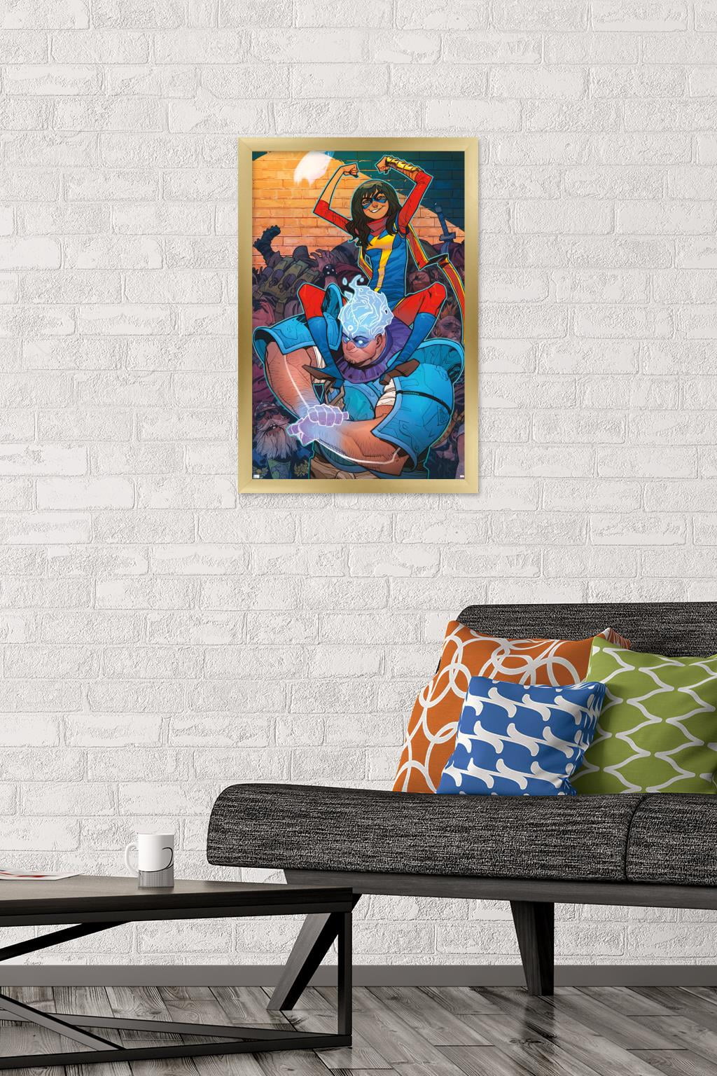 Marvel Comics - Ms. Marvel - Magnificent Ms. Marvel #13 Wall Poster, 14.725" x 22.375", Framed