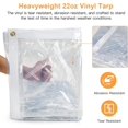thumbnail image 3 of Lona Likeem, PVC transparente, impermeable, 24 mm, con ojales, 2,4 x 3,7 m, 3 of 8