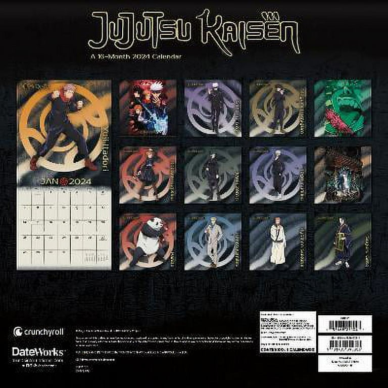 Trends International 2024 Jujutsu Kaisen Wall Calendar 