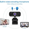 thumbnail image 3 of HEVIRGO Web Video Camera 360-Degree Rotation Built-in Microphone Bracket Adjustable High Precision Record Video Video Calling Conferencing Recording Webcam for Home, 3 of 10