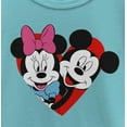 thumbnail image 2 of Girl's Mickey & Friends Happily in Love Graphic Tee Tahiti Blue X Small, 2 of 4