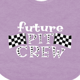 thumbnail image 4 of Inktastic Future Pit Crew Racing Flags Boys or Girls Baby Bib, 4 of 4