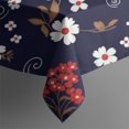 thumbnail image 5 of Pioneer Flower Floral Print Pattern Square Tablecloth, Waterproof Wipeable Spillproof Washable Table Cover for Home Kitchen Party Decor, 60"x60", 5 of 6