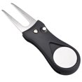 thumbnail image 1 of Golf Turf Repairing Tool Portable Professional Foldable Solid Color Hand Held Ball Marker Grass Mowing Fork Golfing Accessories Black, 1 of 6