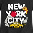 thumbnail image 3 of Instant Message - New York City Collage  - Toddler & Youth Girls Short Sleeve Graphic T-Shirt, 3 of 6