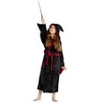 thumbnail image 2 of Harry Potter Girls' Hogwarts Houses Fleece Hooded Robe All Houses - Slytherin Hufflepuff Ravenclaw Gryffindor, 2 of 7