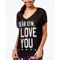 thumbnail image 4 of Material Girl Womens Run Mesh-Back Graphic T-Shirt, Black, Juniors, X-Small, 4 of 4
