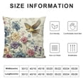 thumbnail image 5 of GOSMITH  Spring Floral Throw Pillow Covers Garden Flowers Birds Decorative Pillows Outdoor Cushion Cases for Couch Sofa Bed Home Decor, 5 of 5