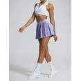 thumbnail image 5 of Pleated Tennis Skirts with Inner Shorts High Waist Golf Skorts for Women with Pockets Athletic Skorts Dreamy Purple L, 5 of 7