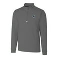 thumbnail image 2 of Men's Cutter & Buck Steel Indianapolis Colts Throwback Logo Traverse Stretch Quarter-Zip Big & Tall Pullover Top, 2 of 3