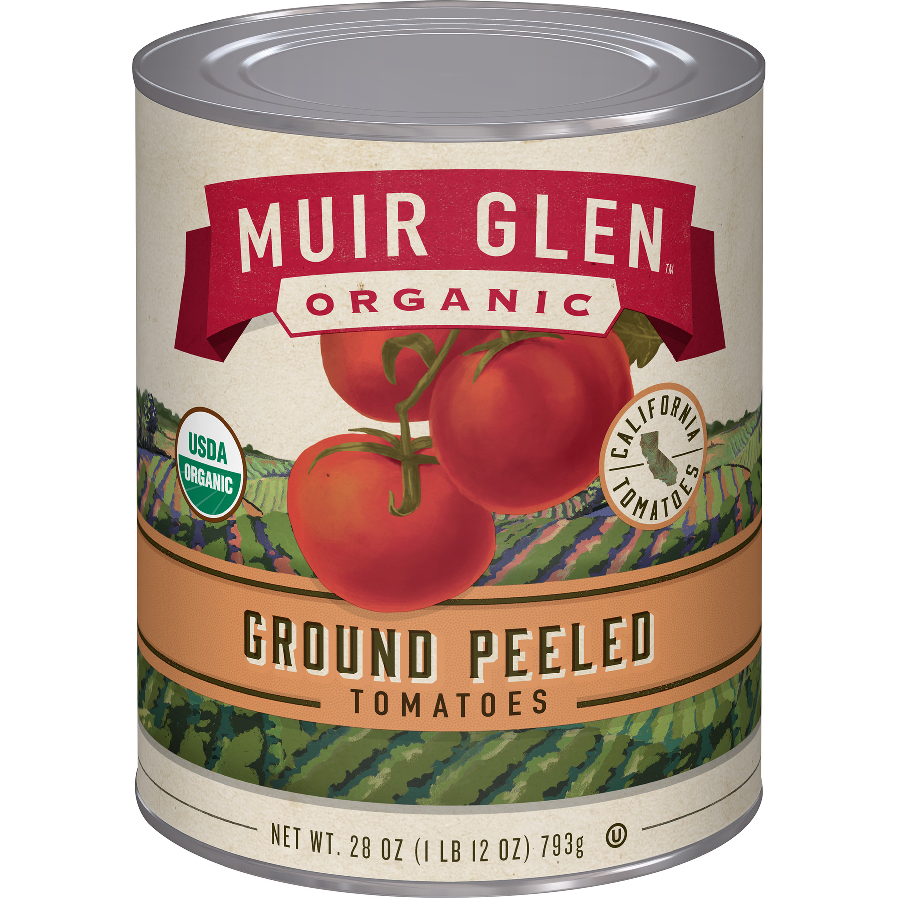 Muir Glen, Organic Ground Peeled Tomatoes, 28 oz
