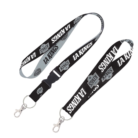 WinCraft  Los Angeles Kings Two-Pack Lanyard with Detachable Buckle & Key Strap Set