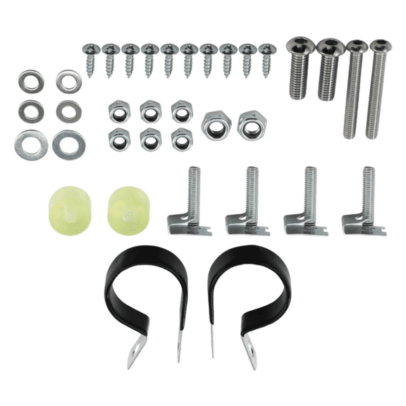 Lower Vented Fairing Mounting Hardware Kit - 4 Replacement Clip Clamps Compatible with Harley Touring Models 1983-2013