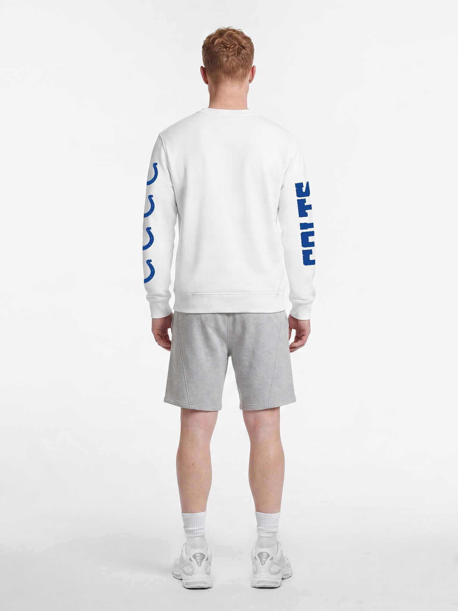 Indianapolis Colts Reebok Mens White Crew Sweatshirt