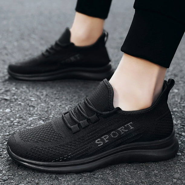 nsendm Men Sneaker Adult Male Mens Running Shoes Men s Athletic Sneaker New Fashion Autumn Men Sports Flat Non Slip Lace Up Fly Mens Leather Sneaker
