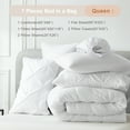 thumbnail image 5 of Davulos Queen Size Comforter Set,7 Pieces White Bedding Sets for All Season Bed in a Bag with Comforter ,Flat Sheet ,Fitted Sheet ,Pillowcases & Shams, 5 of 8
