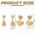 thumbnail image 7 of DESIGNICE 2 Pairs Statement Earrings for Women,Alloy Plating Geometric Teardrop Dangle Earrings for Women,Chunky Earrings Wife Girlfriend Jewelry Gift,Style3, 7 of 7