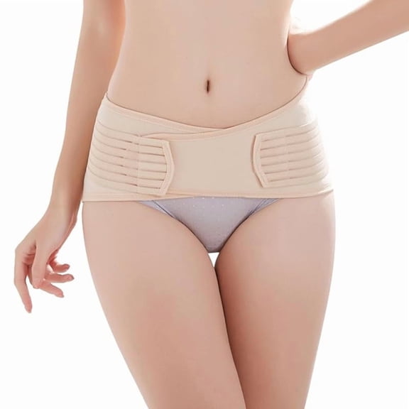 Ultra-thin back support, lightweight, breathable for women and men, invisible waist support belt for lower back pain relief and potentially correction, beige｛Medium｝