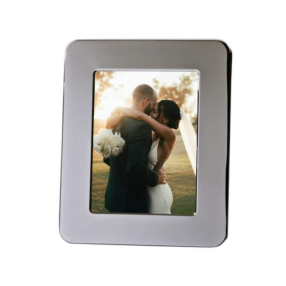 Creative Gifts International  5 x 7 in. Radius Photo Frame - Silver