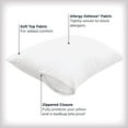 thumbnail image 2 of Set of 4 Standard/Queen AllerEase Pillow Protectors - Moisture Wicking, Advanced Allergy Protection - Premium Polyester, Zippered Protectors, 2 of 3