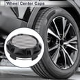 thumbnail image 2 of Unique Bargains Wheel Center Caps 64mm / 2.52" Black 1Pc with Black Carbon Fiber Pattern Sticker, 2 of 6