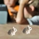 thumbnail image 3 of Juguete de acción modelo animal Conejo gris Sunnimix Figuras de acción, 3 of 8