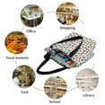 thumbnail image 6 of Pofeuu Colorful Numbers Print Women Fashion Shoulder Handbags Top Handle Satchel Bags Tote Shoulder Shopping Bag Stylish Canvas Tote Bag, 6 of 6