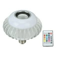 thumbnail image 1 of Bombilla LED inteligente, inalámbrica, con Bluetooth, altavoz, E26, E27, RGB, cambio de color, con control remoto de 24 teclas., 1 of 14