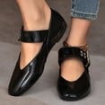 thumbnail image 6 of Zedker Shoes for Women Classic Comfort Mary Jane Flats Fashion Casual Dress Shoes Cute Closed Toe Slip On Lightweight Breathable Walking Shoes Black 36, 6 of 10