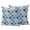 Blue, variant on Outdoor Throw Pillows Covers 18x18inx2 Set Of 2 Waterproof Abstract Geometric Morocco Pattern Decorative Zippered Cushion Covers for Patio Furniture, Gray and Blue Lumbar Pillowcases