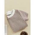 thumbnail image 3 of Bagilaanoe Newborn Baby Girl Boy Summer Rompers Striped Print Short Sleeve Bodysuits 3M 6M 12M 18M Infant Waffle Casual One Piece Short Jumpsuit, 3 of 8