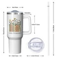 thumbnail image 3 of 1pc Female teachers 40oz Tumbler with Straw & Handle - Insulated Stainless Steel Cup | Holiday Gift for Man Women (Christmas, Valentine's, Birthday), 3 of 5