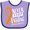 Lavender and Purple, variant on Inktastic Never Stop Fighting Leukemia Awareness Orange Ribbon Boys or Girls Baby Bib